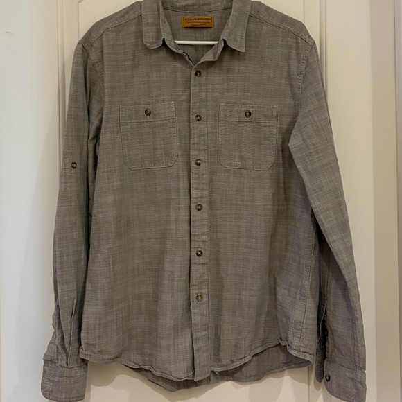 STAPLEFORD large button down long-sleeve collared shirt - Picture 1 of 2